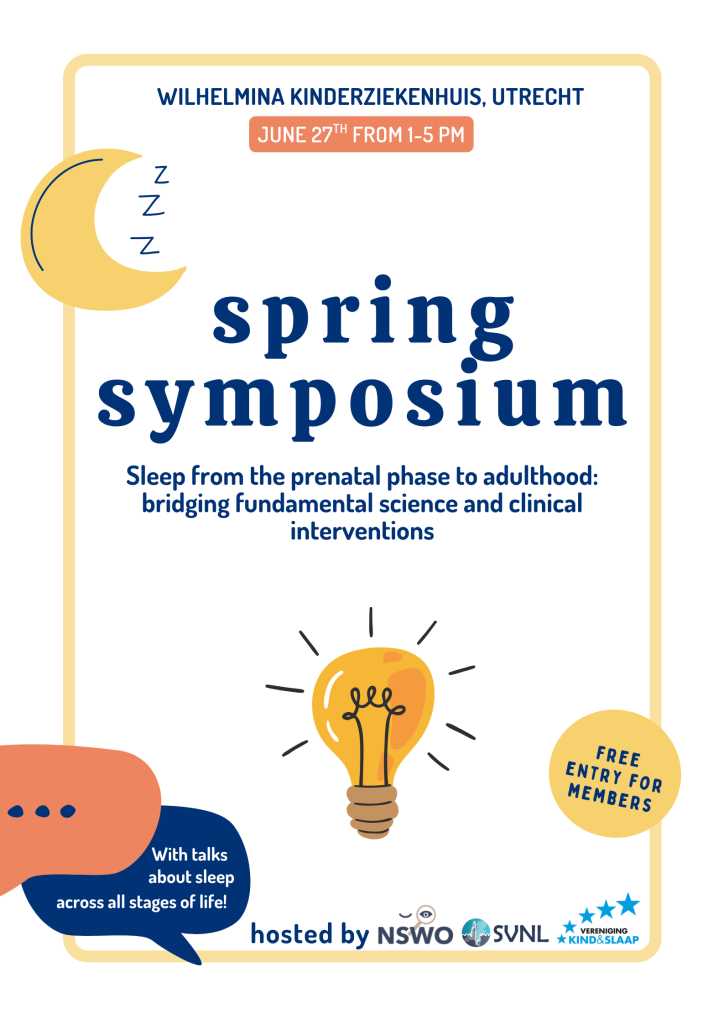 Poster van het Spring Symposium in het Wilhelmina Kinderziekenhuis in Utrecht op 27 juni 2025